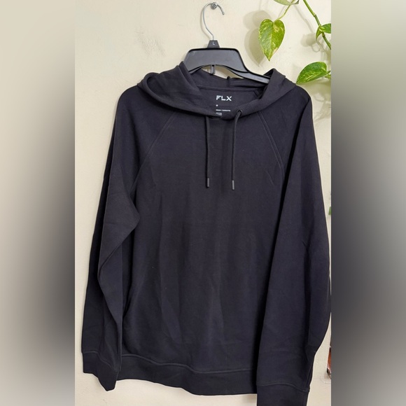 FLX Men's Black Hoodie - Picture 2 of 7